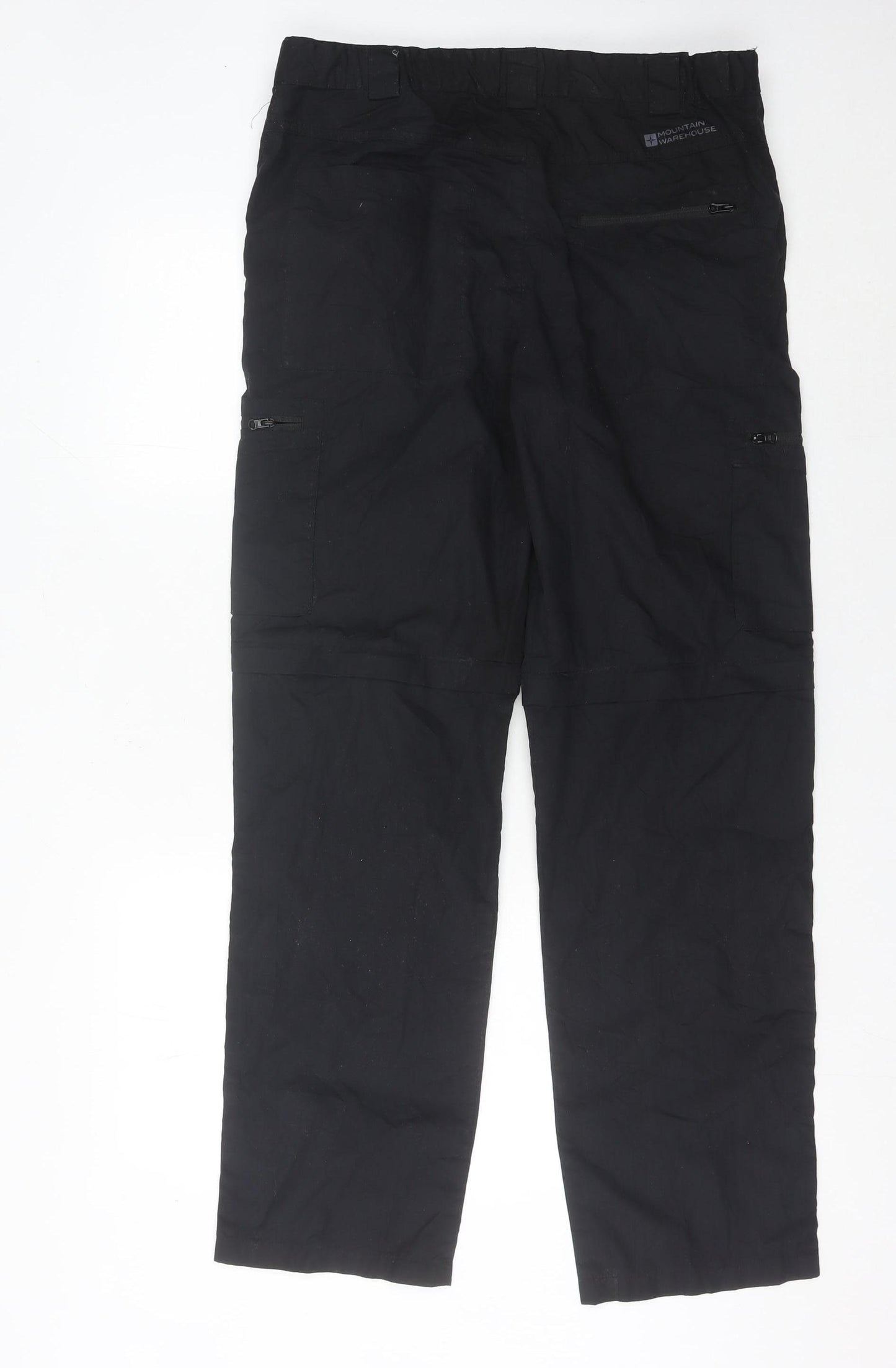 Mountain Warehouse Mens Black 34in Walking Trousers Quick Dry UV Protection