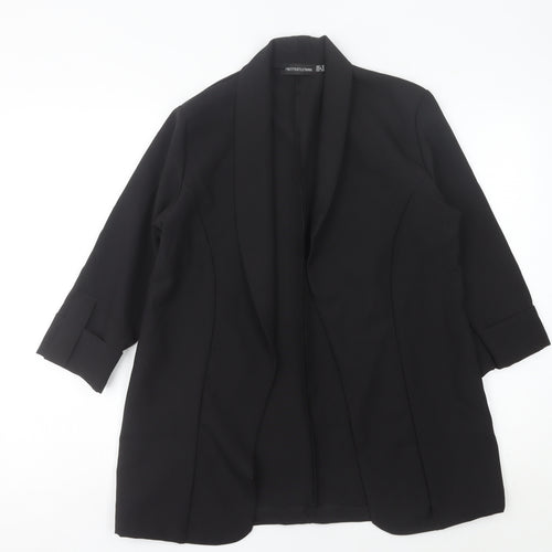 PrettyLittleThing Women's Black Shawl Collar Blazer UK 6 S