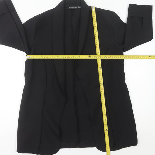 PrettyLittleThing Women's Black Shawl Collar Blazer UK 6 S