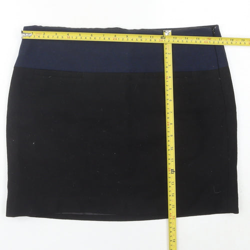 Gap Women’s Black Wool Blend High Rise Pencil Skirt UK 12