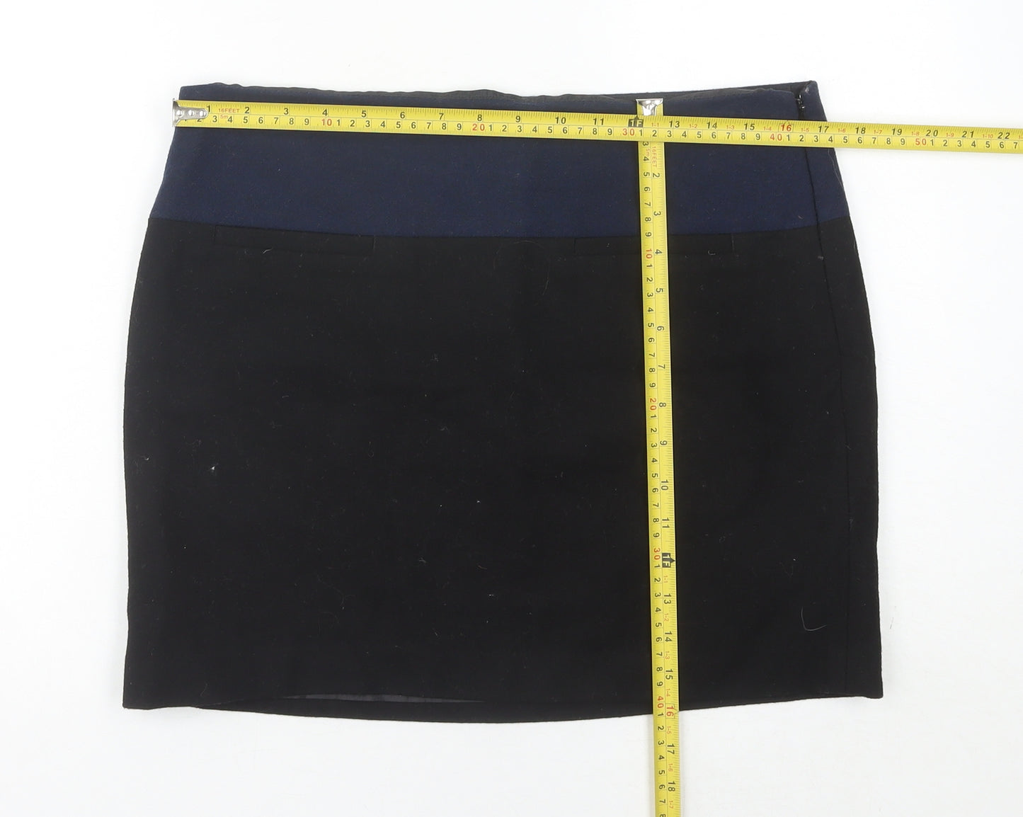 Gap Women’s Black Wool Blend High Rise Pencil Skirt UK 12