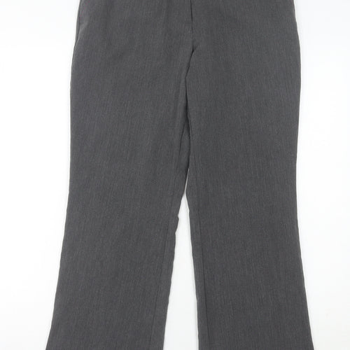 David Emanuel Women’s Grey Size 10 Straight Leg Dress Trousers