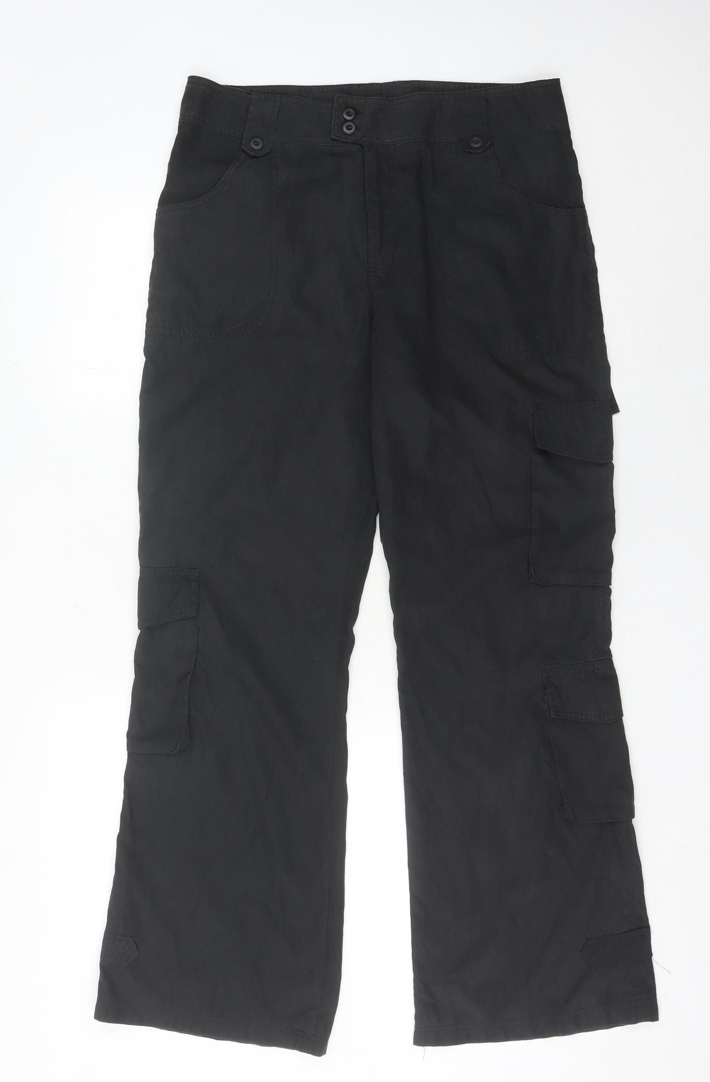 Lapa Women’s Black Cargo Style Cotton Leggings M