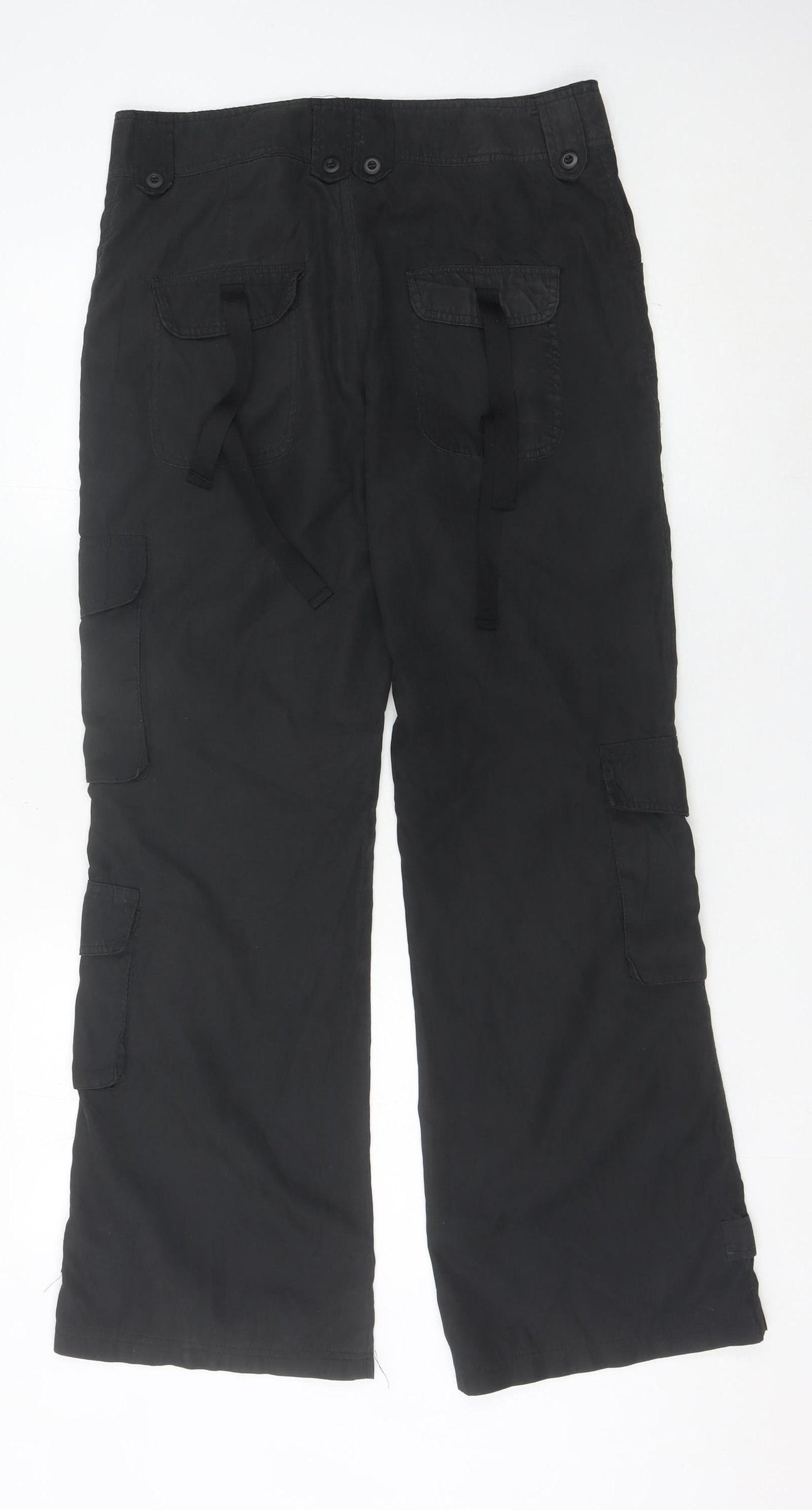 Lapa Women’s Black Cargo Style Cotton Leggings M