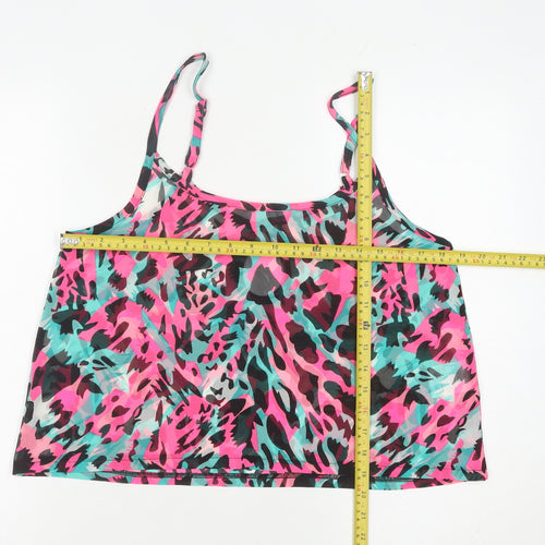 Brave Soul Women's Multicoloured Animal Print Camisole Tank Top M