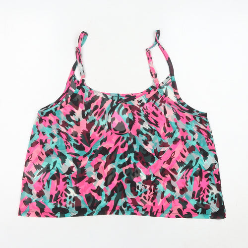 Brave Soul Women's Multicoloured Animal Print Camisole Tank Top M