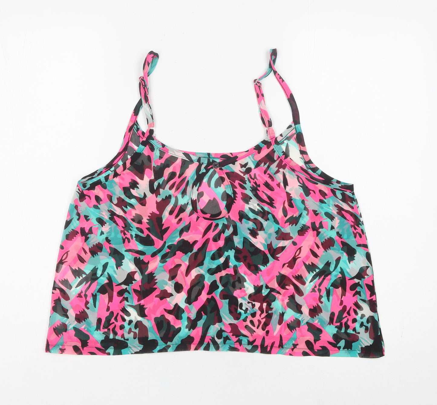 Brave Soul Women's Multicoloured Animal Print Camisole Tank Top M