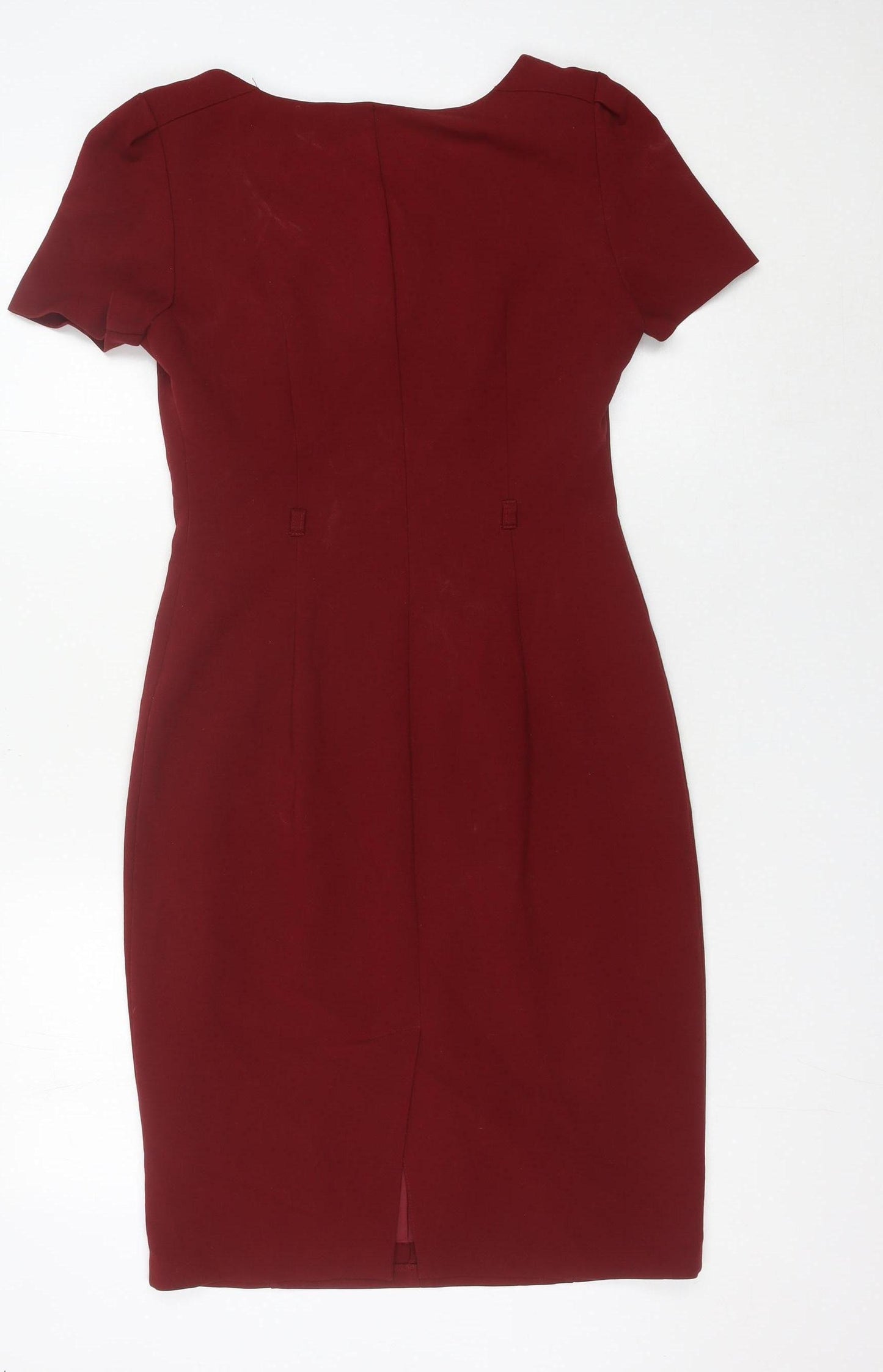 Marks and Spencer Women’s Red Size 8 Sheath Knee Length Dress