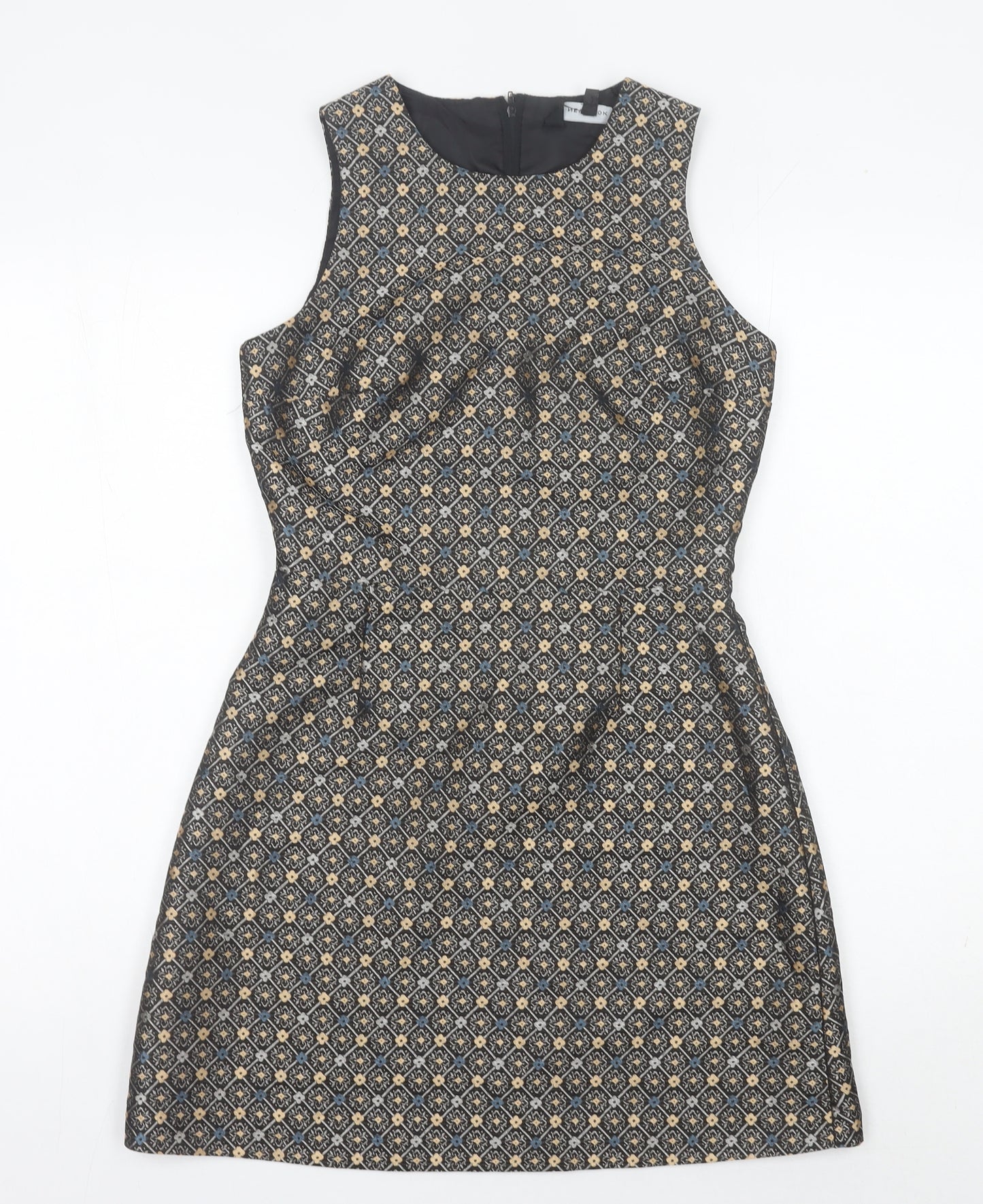 New Look Women's Multicoloured Geometric Shift Dress UK 8