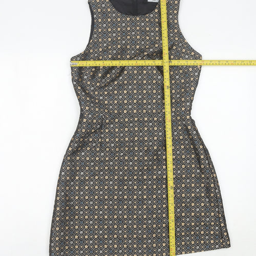 New Look Women's Multicoloured Geometric Shift Dress UK 8