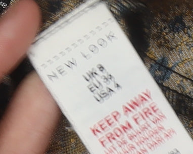 New Look Women's Multicoloured Geometric Shift Dress UK 8