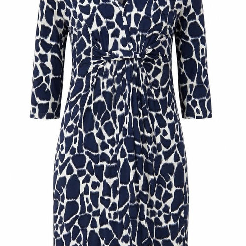 Mary Portas Women’s Blue Animal Print Shift Dress Size 12 Knee Length