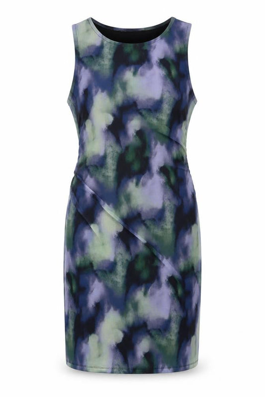 Front view of Primark Women’s Multicoloured Tie Dye Bodycon Dress, size UK 14-16
