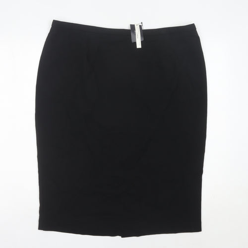 Marks and Spencer Women’s Black Size 20 Knee Length Pencil Skirt Business