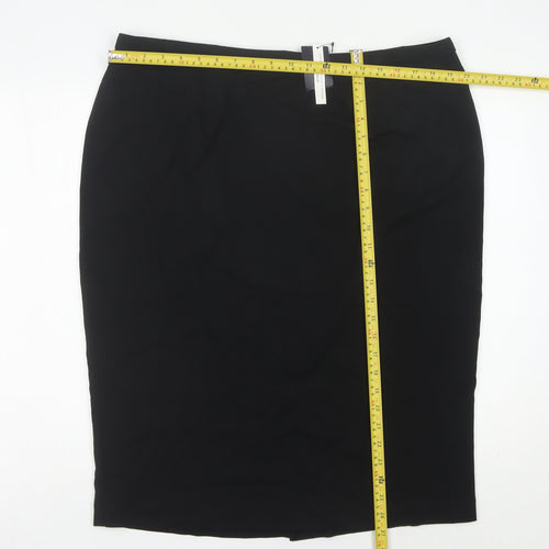 Marks and Spencer Women’s Black Size 20 Knee Length Pencil Skirt Business
