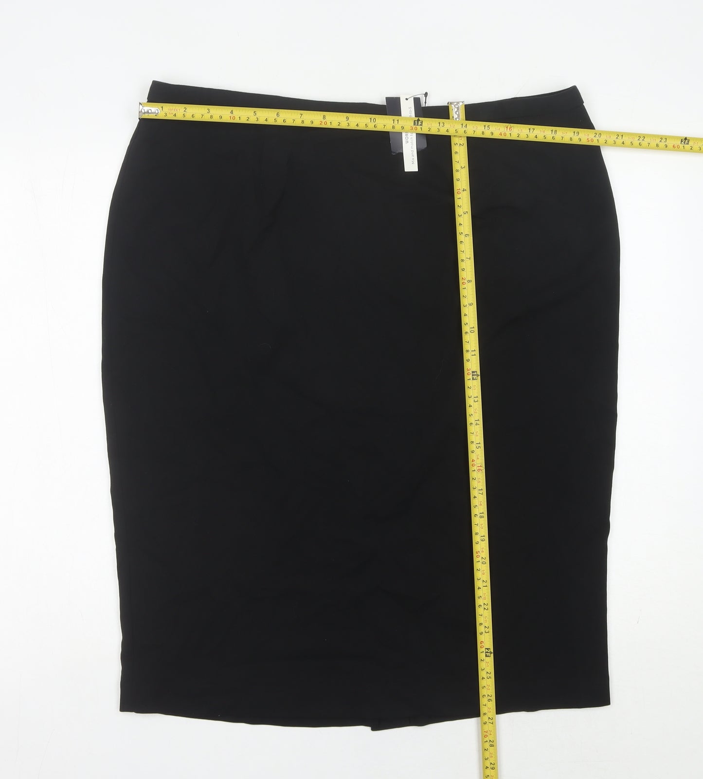 Marks and Spencer Women’s Black Size 20 Knee Length Pencil Skirt Business