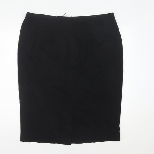 Marks and Spencer Women’s Black Size 20 Knee Length Pencil Skirt Business