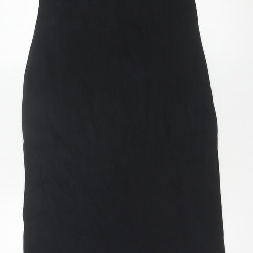 Marks and Spencer Women’s Black Size 10 Bodycon Strapless Knee Length Dress