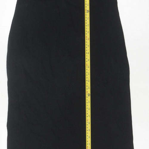 Marks and Spencer Women’s Black Size 10 Bodycon Strapless Knee Length Dress