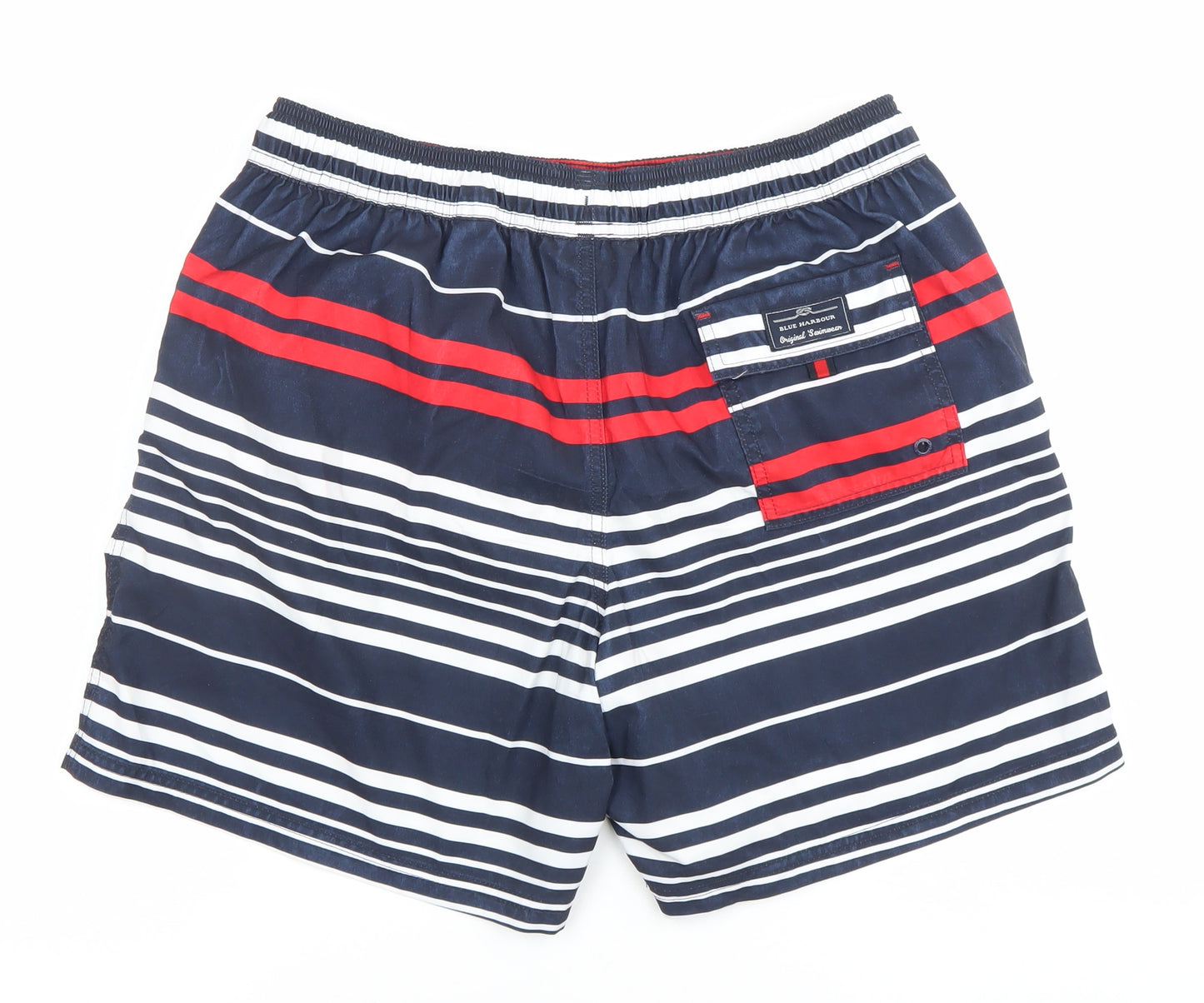 Marks and Spencer Men's Multicoloured L Swim Shorts Striped Polyester
