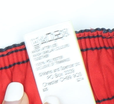 Marks and Spencer Men's Multicoloured L Swim Shorts Striped Polyester