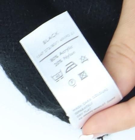 Berkert Women's Black Floral Embroidered Pullover Jumper Size 10