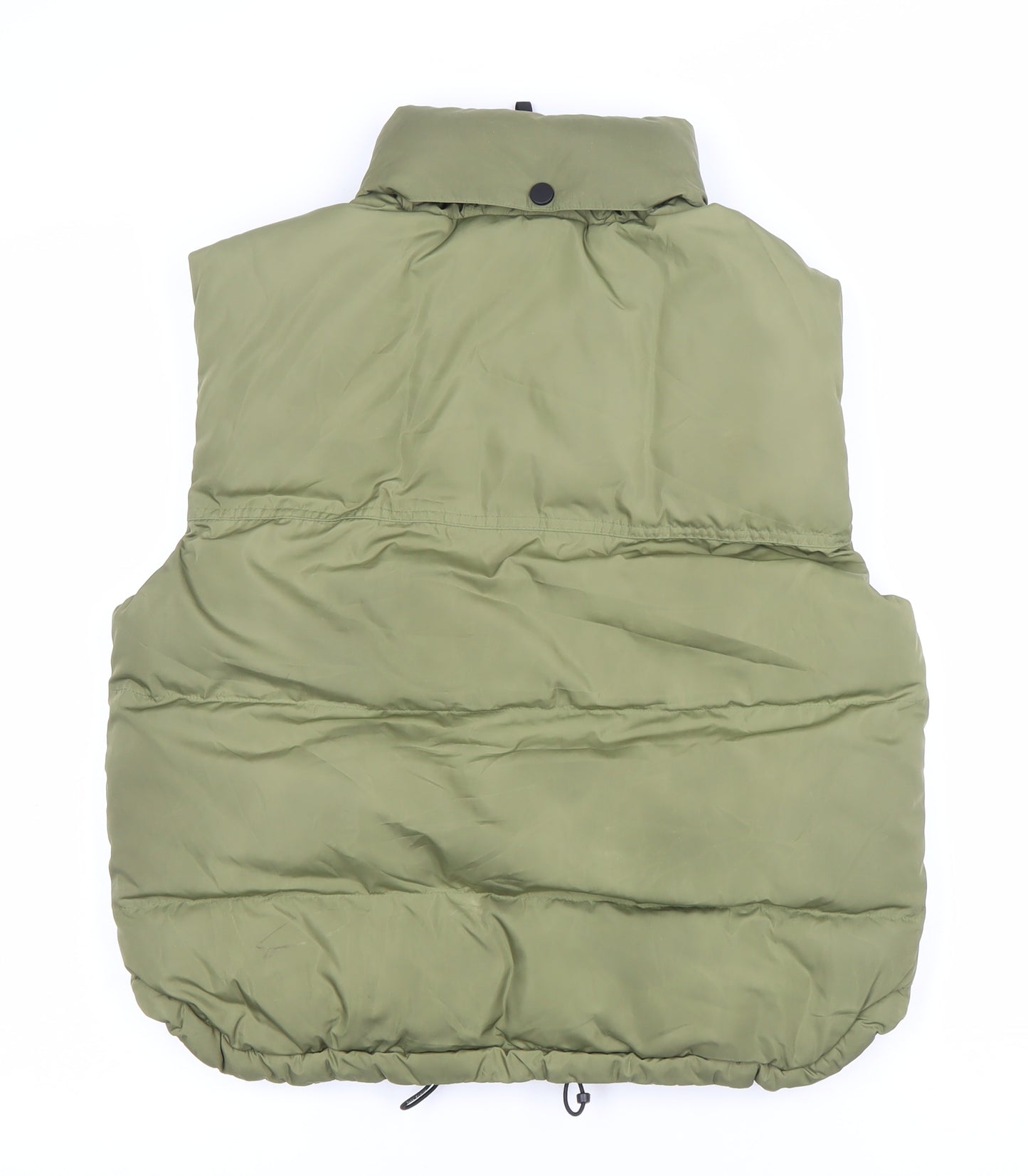 Jets Frans Womens Green S Puffer Padded Waistcoat Sleeveless Casual