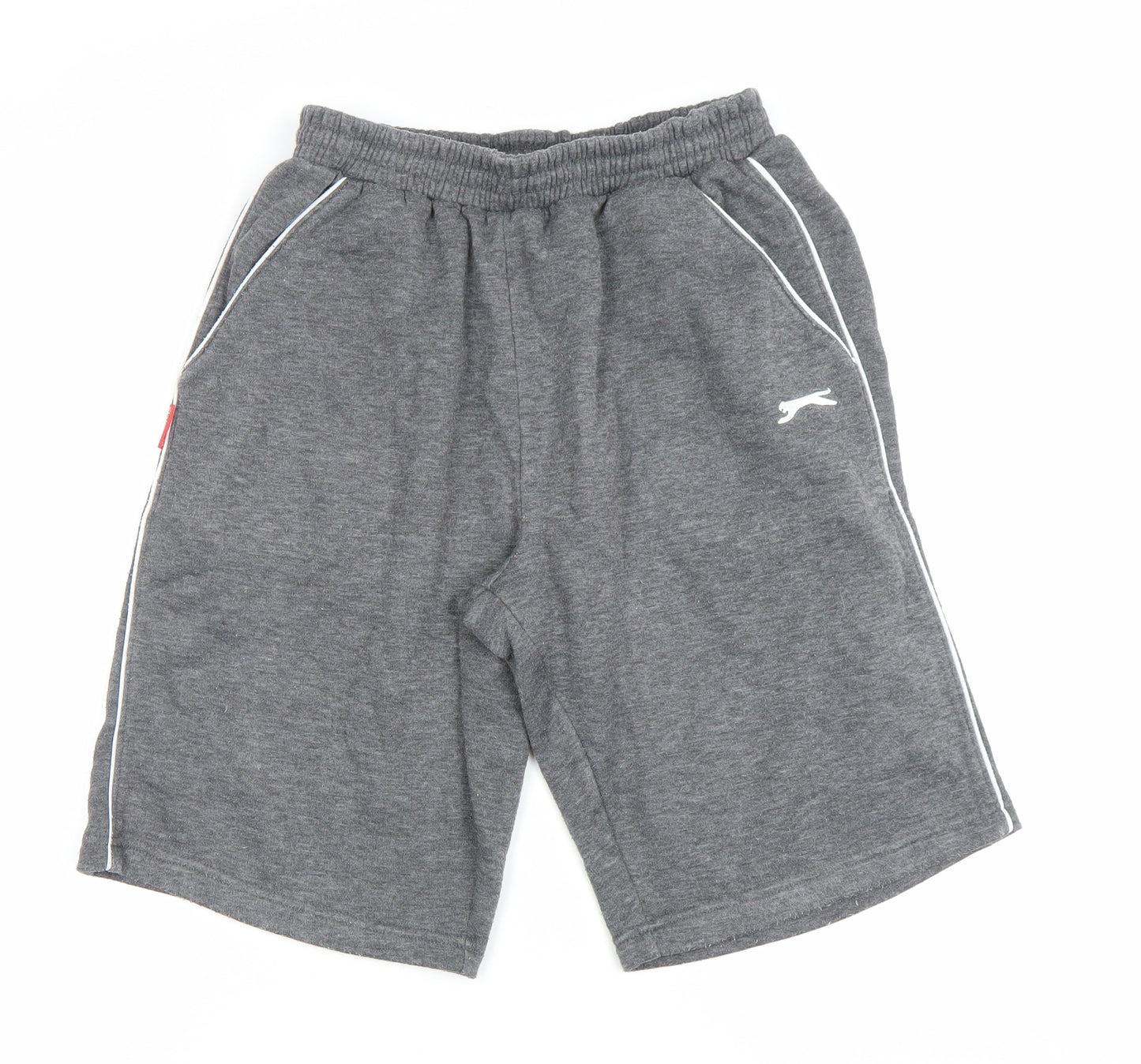 Slazenger Men's Grey M Sweat Shorts Elastic Waist Pockets