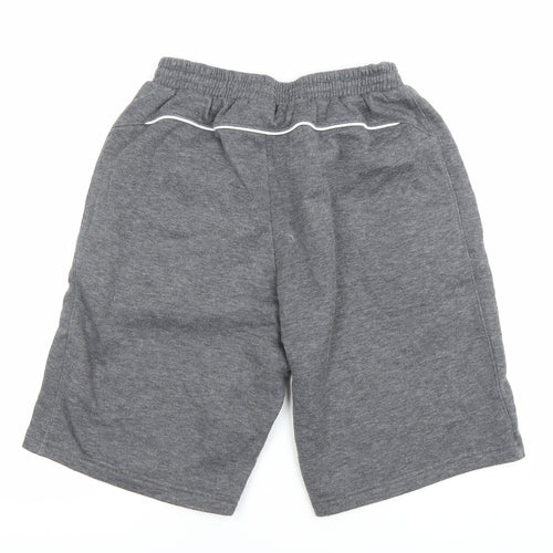 Slazenger Men's Grey M Sweat Shorts Elastic Waist Pockets
