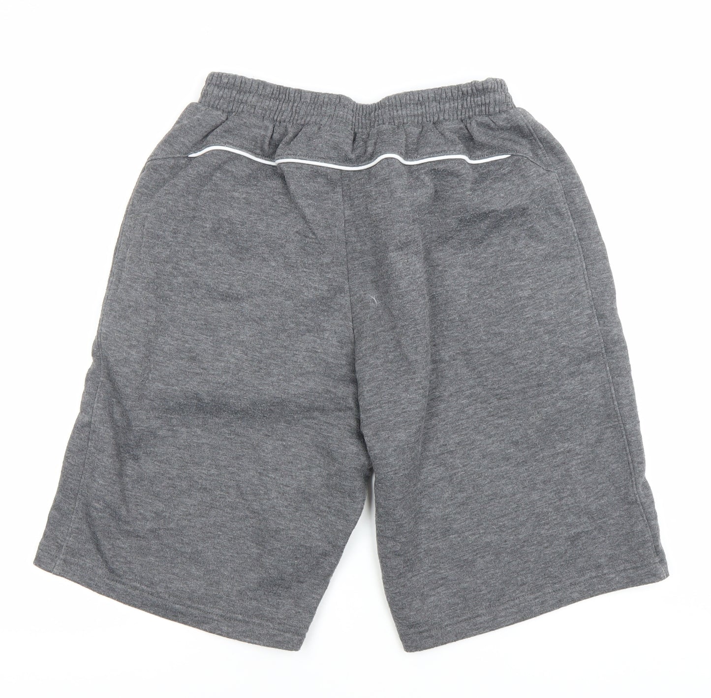 Slazenger Men's Grey M Sweat Shorts Elastic Waist Pockets