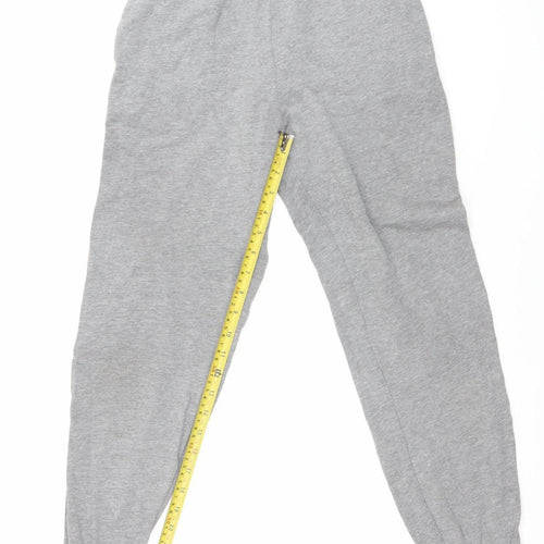 Hollister Men’s Grey XS Jogger Trousers Elastic Waist Fleece Activewear