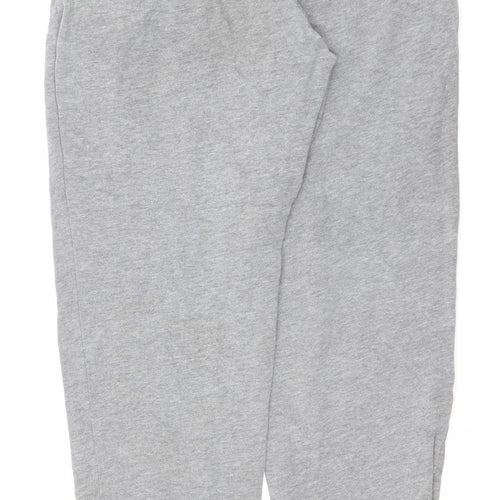 Hollister Men’s Grey XS Jogger Trousers Elastic Waist Fleece Activewear