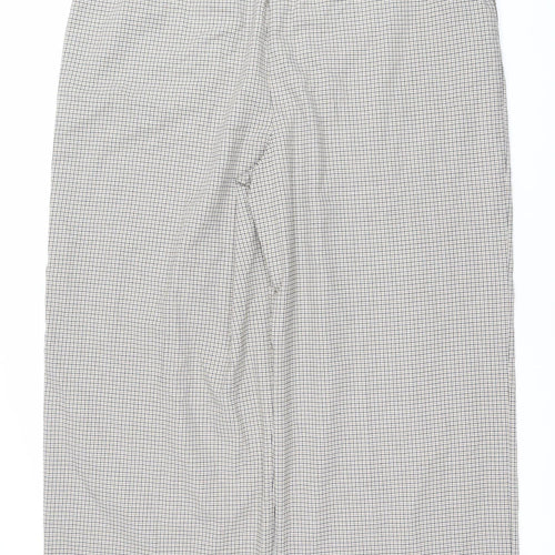 Marks and Spencer Women's Multicoloured Check Trousers Size 20 Regular Fit