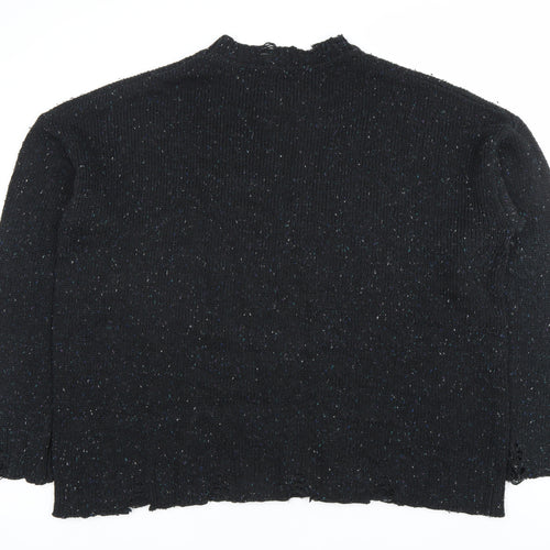 River Island Women’s Black Wool Blend Chunky Knit Jumper 2XL