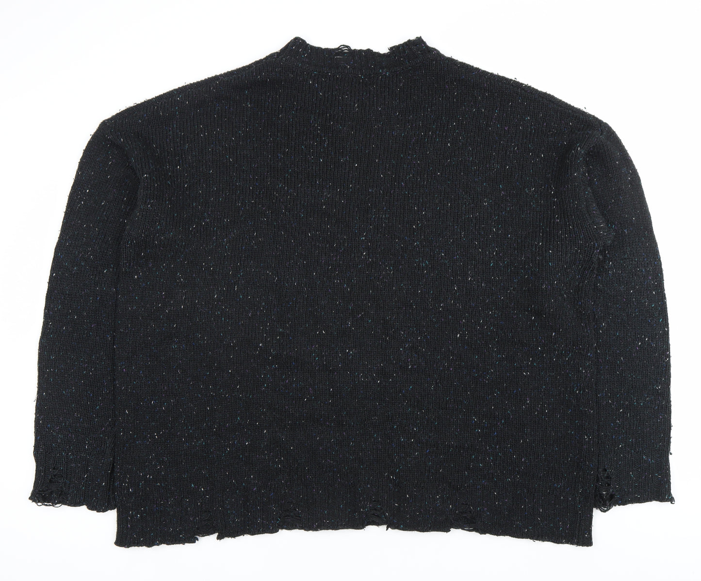 River Island Women’s Black Wool Blend Chunky Knit Jumper 2XL