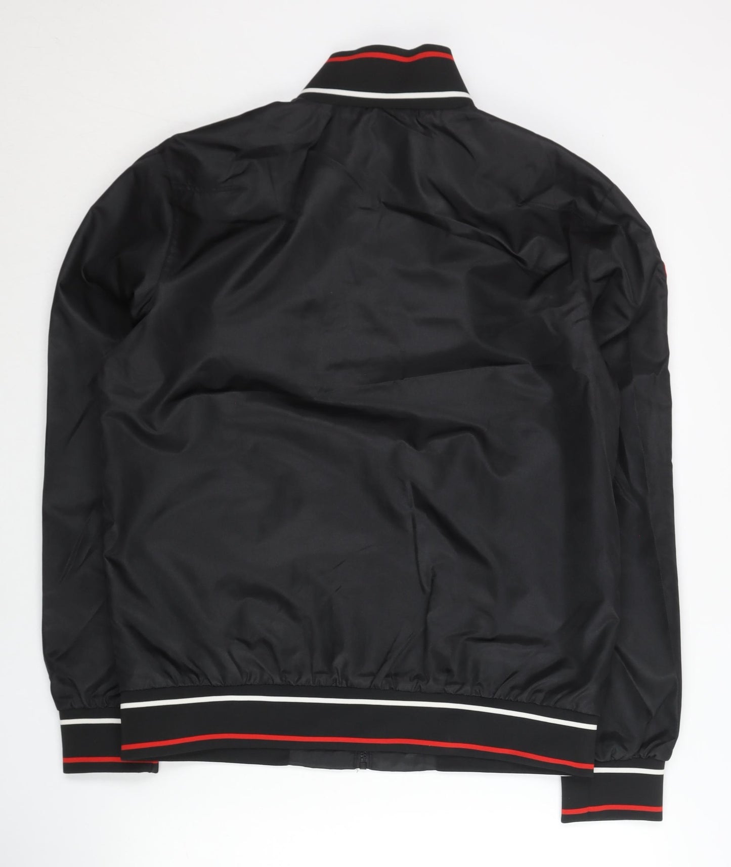 Kappa Men's Black L London Track Jacket Full Zip Stand-Up Collar