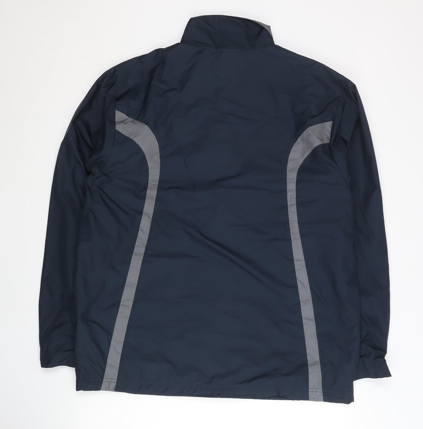 Nike Men's Blue L Regular Fit Track Jacket Lightweight Polyester