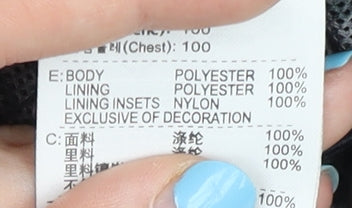 Nike Men's Blue L Regular Fit Track Jacket Lightweight Polyester