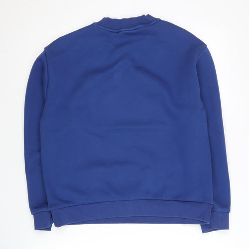 Fila Unisex Blue M Pullover Sweatshirt Crew Neck Logo Graphic