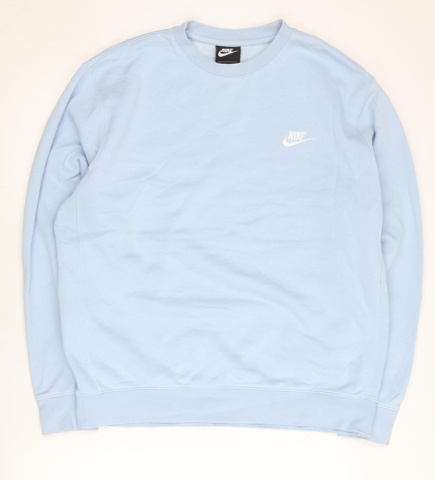 Nike Women's Blue XL Pullover Sweatshirt Crew Neck Logo Casual