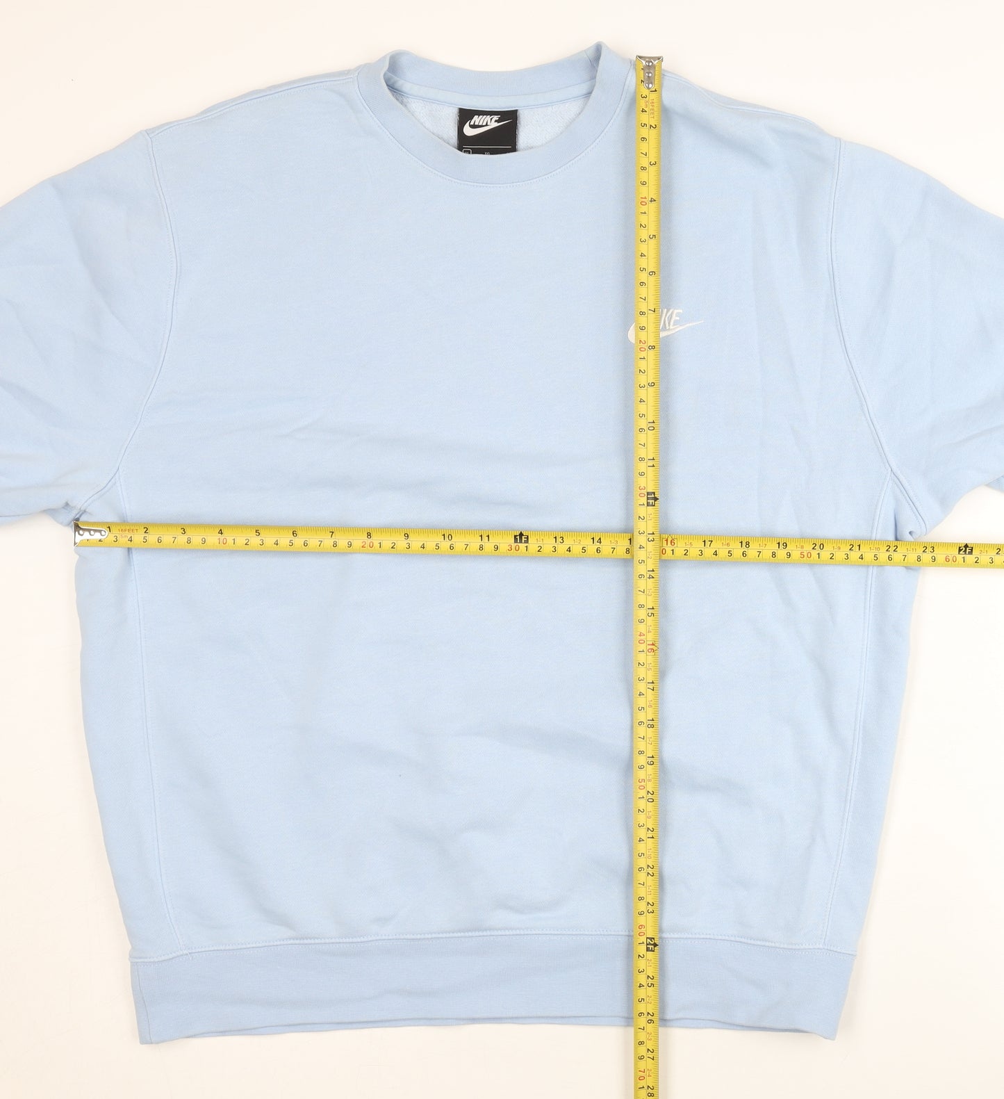 Nike Women's Blue XL Pullover Sweatshirt Crew Neck Logo Casual