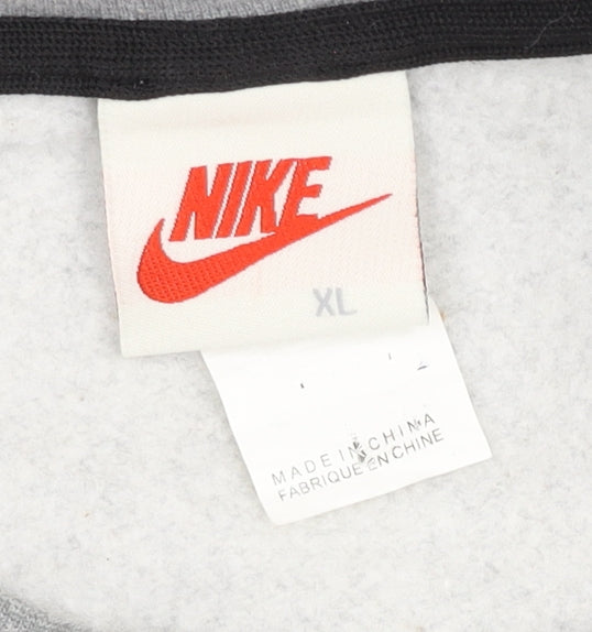 Nike Men’s Grey XL Pullover Sweatshirt Stussy Logo Crew Neck