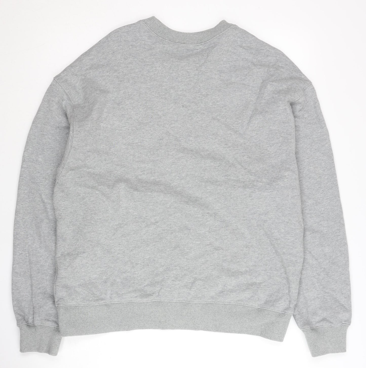 Nike Stussy Mens Grey Cotton Pullover Sweatshirt Size S