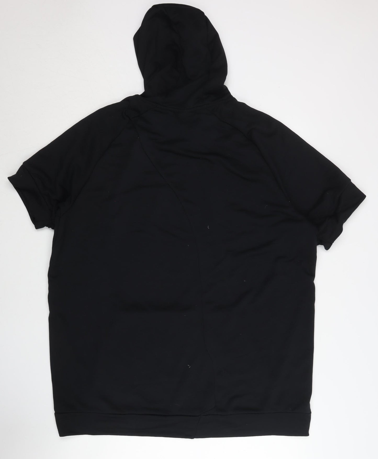 Nike Men's Black Dri-FIT Pullover Hoodie 2XL Short Sleeve Sportswear