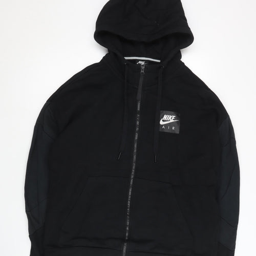 Nike Air Men's Black XL Full Zip Hoodie Sweatshirt Fleece Sports