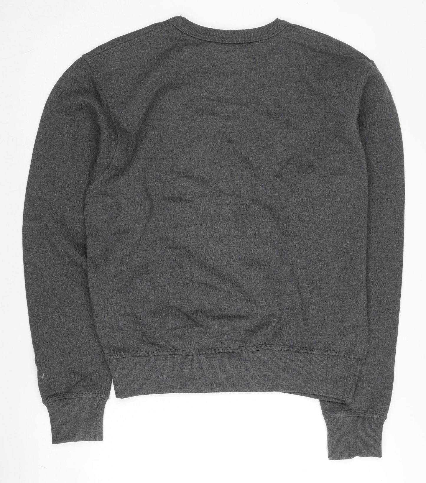 Champion Men's Grey Crew Neck Logo Sweatshirt Size S Pullover