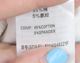 FILA Men’s White Pullover Sweatshirt M Logo Long Sleeve Jersey Cotton