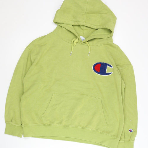 Champion Women’s Green Pullover Hoodie Large Logo Sportswear