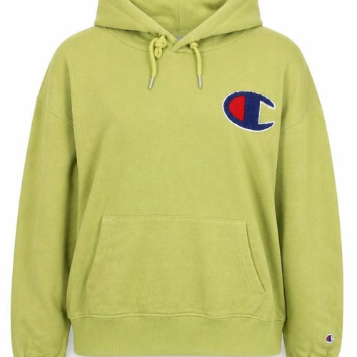 Champion Women’s Green Pullover Hoodie Large Logo Sportswear
