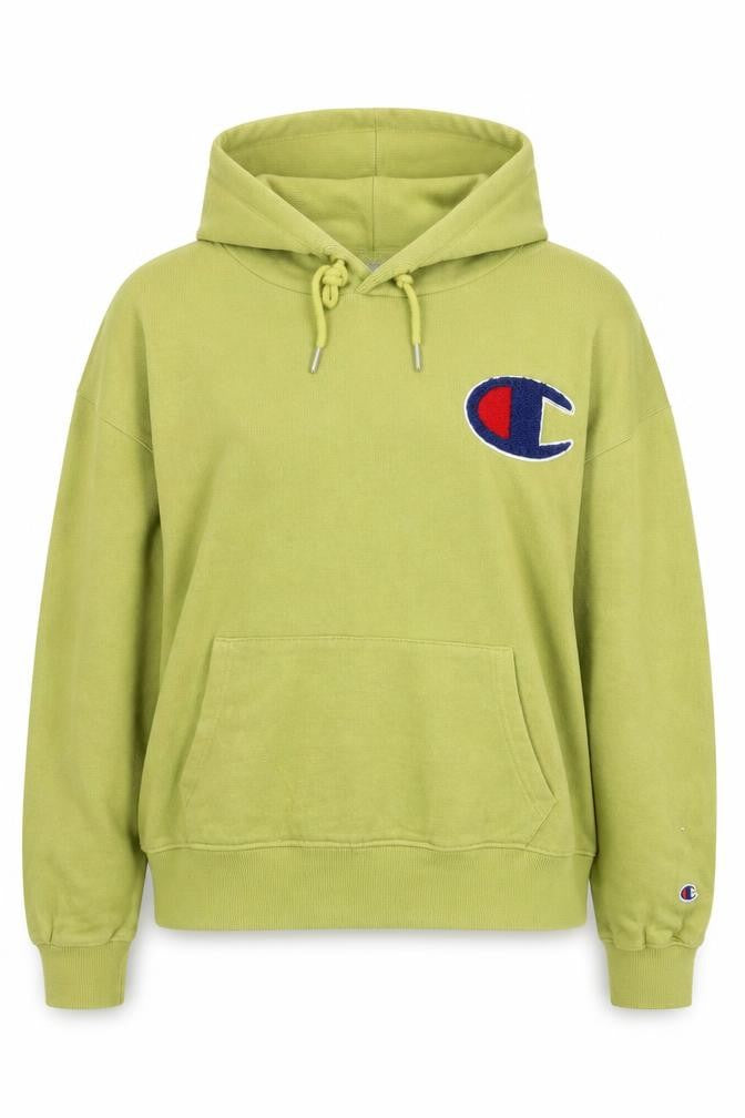 Champion Women’s Green Pullover Hoodie Large Logo Sportswear